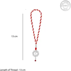 Silver Om Mandala Lumba Rakhi