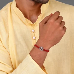 Silver Om Namah Shivaya Rakhi