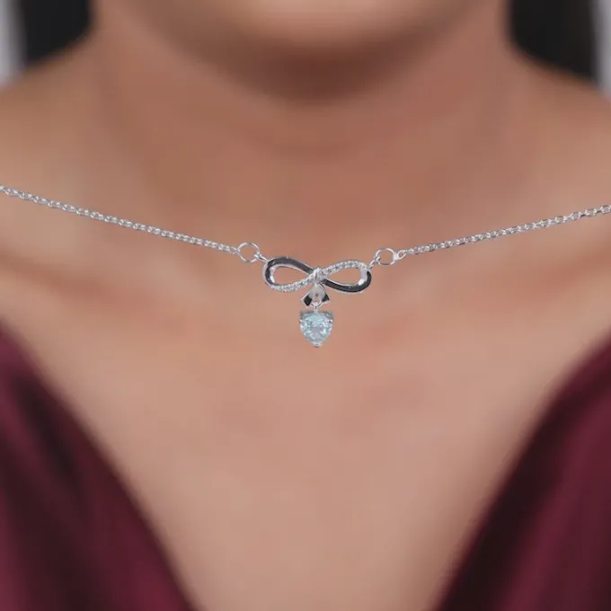 Silver Only Us Necklace