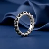 Silver Orbit Stone Ring (Size 12)