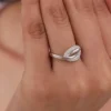 Silver Oval Touch Ring