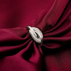 Silver Oval Touch Ring
