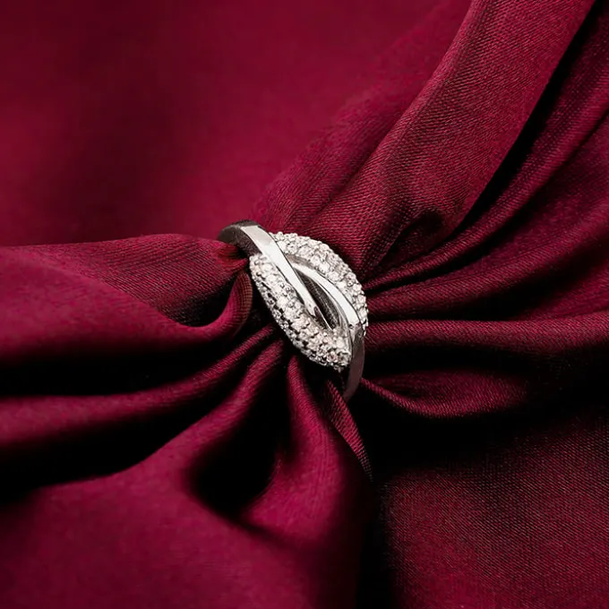 Silver Oval Touch Ring