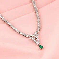 Silver Party Wear Necklace