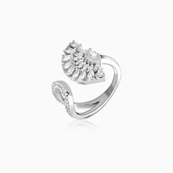 Silver Peacock Heritage Ring