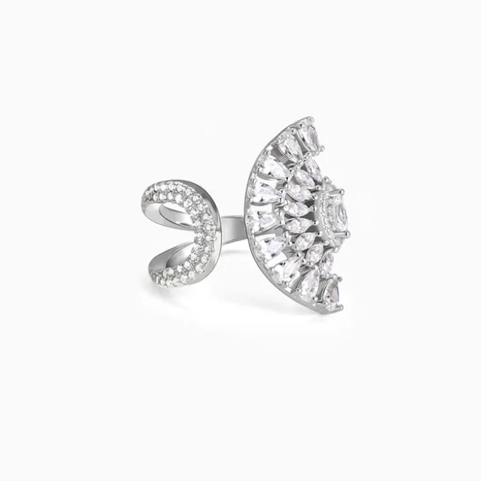 Silver Peacock Heritage Ring
