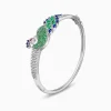 Silver Peacock Parade Bracelet