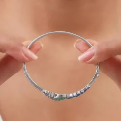 Silver Peacock Parade Bracelet