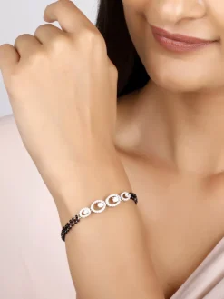 Silver Pearfection Mangalsutra Bracelet