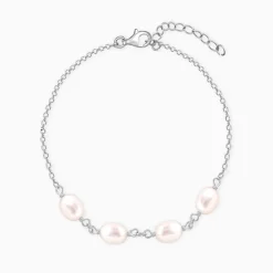 Silver Pearl Glance Bracelet