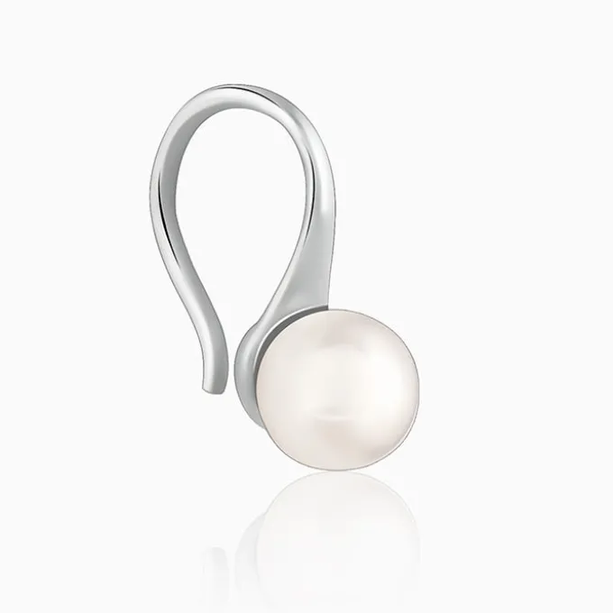 Silver Pearl Small Stud Earrings
