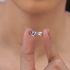 Silver Perennial Love Ring