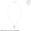 Silver Perfect Heart Pendant With Link Chain