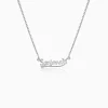 Silver Personalised Bunny Necklace