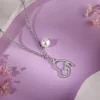 Silver Personalised Classic Heart Necklace