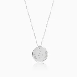 Silver Personalised Coin Pendant