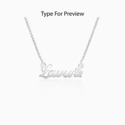 Silver Personalised Dog Lover Necklace