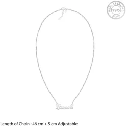 Silver Personalised Dog Lover Necklace