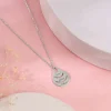 Silver Personalised Dreamy Teardrop Pendant With Link Chain