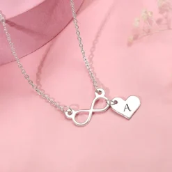 Silver Personalised Endless Echo Necklace