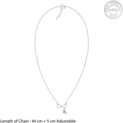 Silver Personalised Endless Echo Necklace