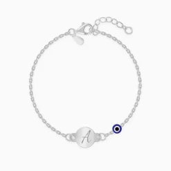 Silver Personalised Envy Gaze Kids Bracelet (2 - 8 Years)