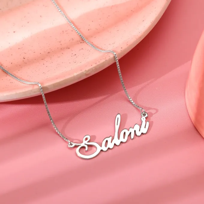 Silver Personalised Eternal Necklace