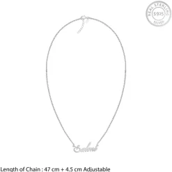 Silver Personalised Eternal Necklace