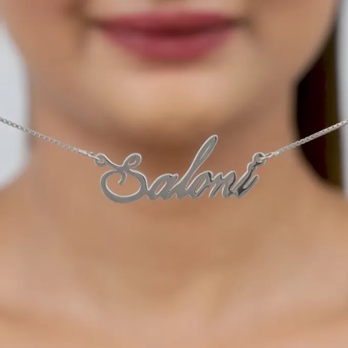 Silver Personalised Eternal Necklace