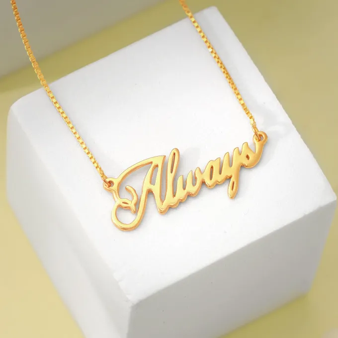 Silver Personalised Eternal Necklace