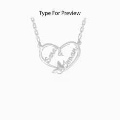 Silver Personalised Forever Yours Pendant