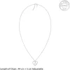 Silver Personalised Heart of Initial Pendant