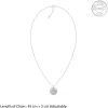 Silver Personalised Heart Message Necklace