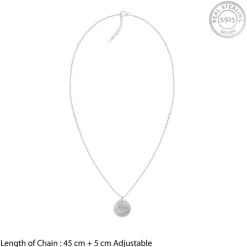 Silver Personalised Heart Message Necklace