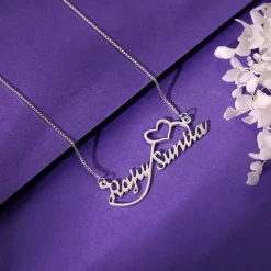 Silver Personalised Infinite Love Pendant