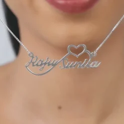 Silver Personalised Infinite Love Pendant