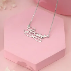 Silver Personalised Infinite Moments Necklace