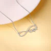 Silver Personalised Infinity Name Necklace