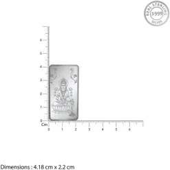 Silver Personalised Lakshmi Bar - 10g