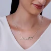 Silver Personalised Life Partner Pendant