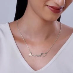 Silver Personalised Life Partner Pendant