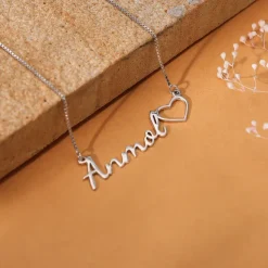 Silver Personalised Life Partner Pendant
