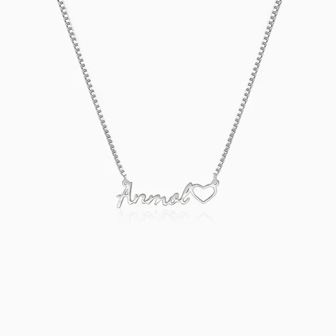 Silver Personalised Life Partner Pendant
