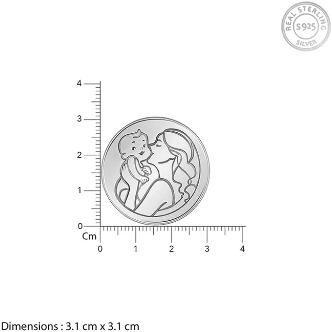 Silver Personalised Mother's Love Coin