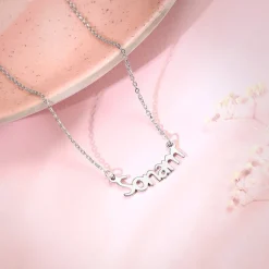 Silver Personalised Name in Bold Necklace