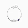 Silver Personalised Nazariya Kids Bracelet (0 - 2 Years)