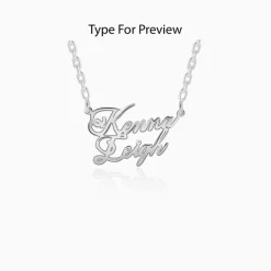 Silver Personalised Perfect Match Pendant