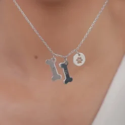 Silver Personalised Pet Lover Necklace