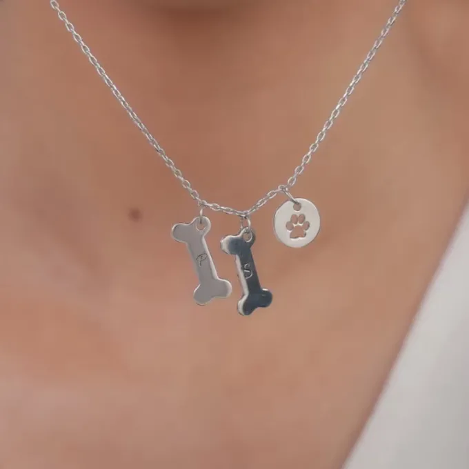 Silver Personalised Pet Lover Necklace