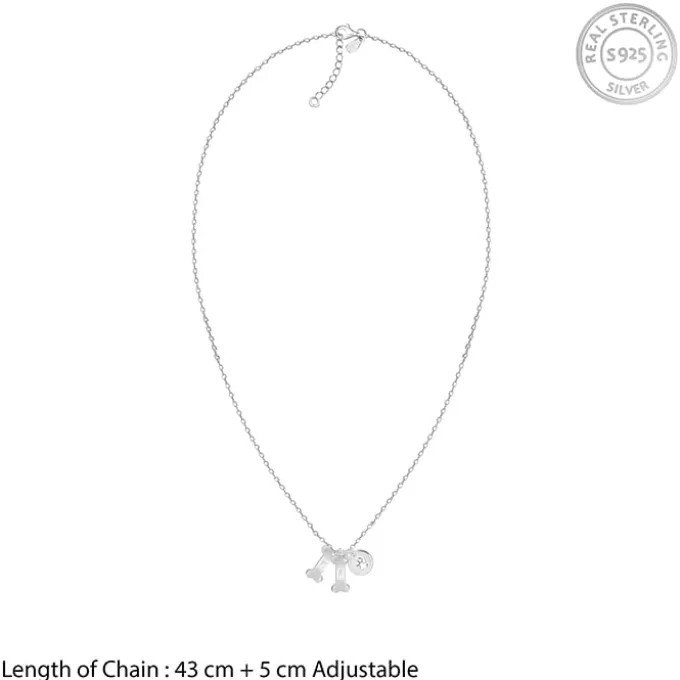 Silver Personalised Pet Lover Necklace